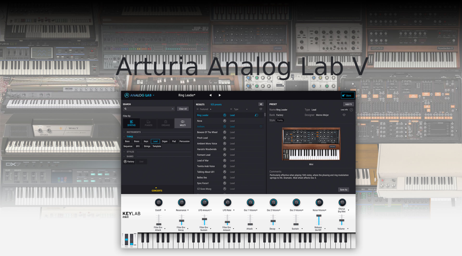 Arturia Analog lab V download the new version