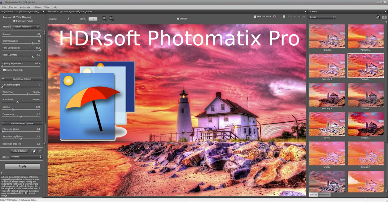 HDRsoft Photomatix Pro 7.1 Beta 7 for windows instal free