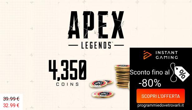 IG Sconto e Promo su Apex Legends: 4.350 monete Apex (Xbox ONE / Xbox Series X|S)