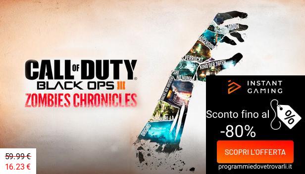 IG Sconto e Promo su Call of Duty: Black Ops III Zombies Chronicles Edition (Xbox ONE / Xbox Series X|S)