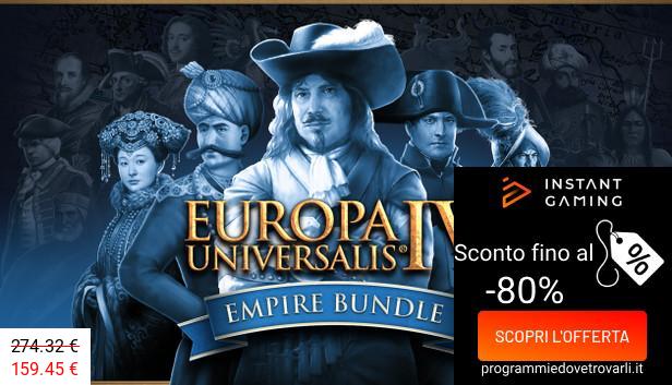 IG Sconto e Promo su Europa Universalis IV: Empire Bundle